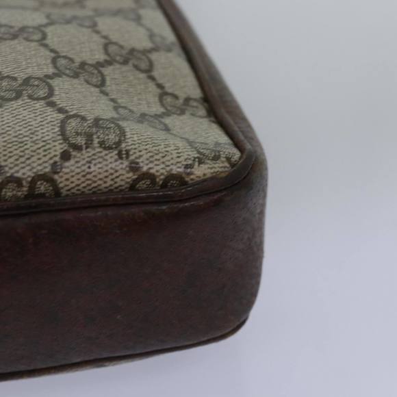 GUCCI GG Supreme Web Sherry Line Shoulder Bag PVC Beige Red Green Auth ep4578 - Picture 11 of 16